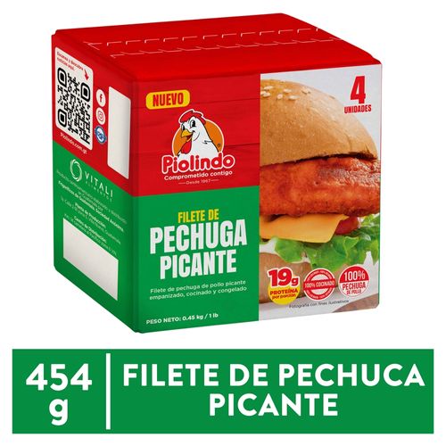 Comida Congelada Pio Lindo Pech Pollo Pica 454 g
