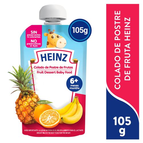 Colado Heinz Postre Fruta Doy Pack - 105 g