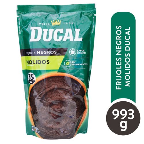 Frijol Ducal molido negro doy pack -  993 g