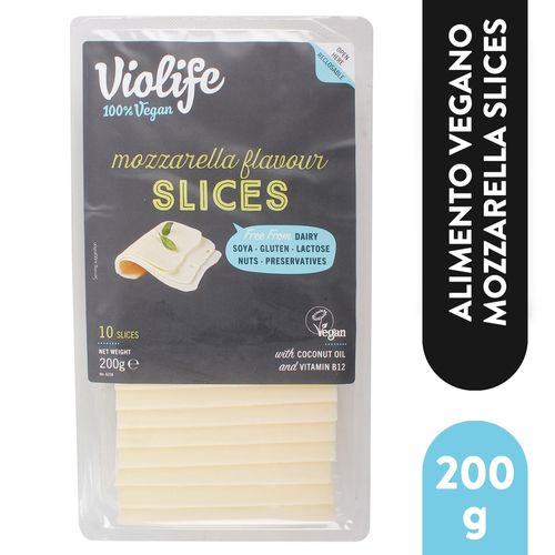 Queso Violife  mozzarella en rodajas - 200 g