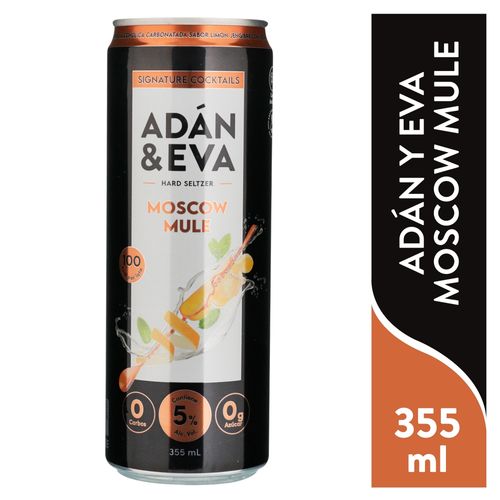 Bebida alcohólica carbonatada Adan y Eva moscow mule - 355 ml