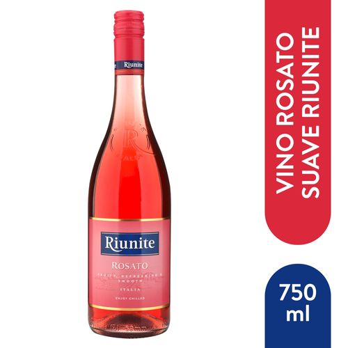 Vino Riunite rosado botella frutal semi dulce  - 750 ml