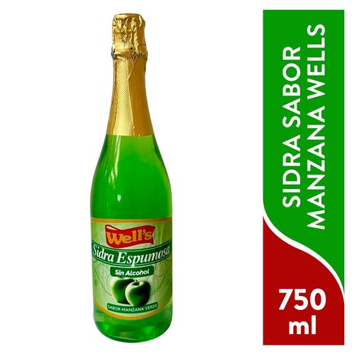 Sidra Wells manzana verde - 750 ml