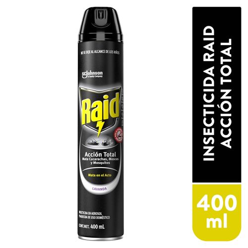 Insecticida Raid Aerosol Acción Total - 400 ml