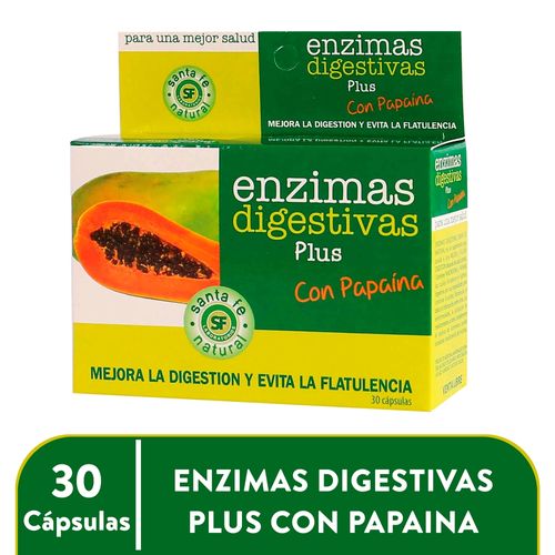 Enzimas Digestivas Santa Fe - 30 Cápsulas