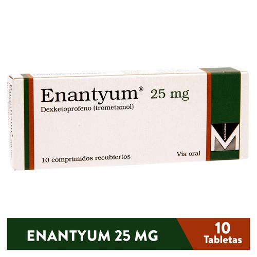 Enantyum Menarin 25 Mg - Precio Indicado Por Pastilla