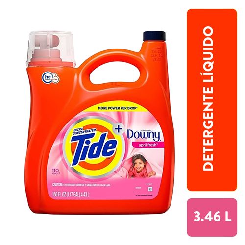 Detergente Líquido Tide Detergente Liquido Downy Ap Fresh 3.46ml