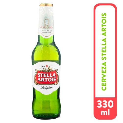 Cerveza Stella Artois Botella - 330ml
