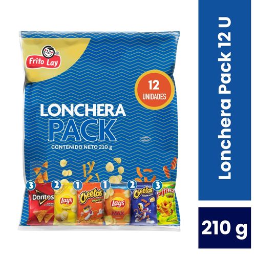 Snack Frito Lay Lonchera Pack 12 Uds  - 210 g