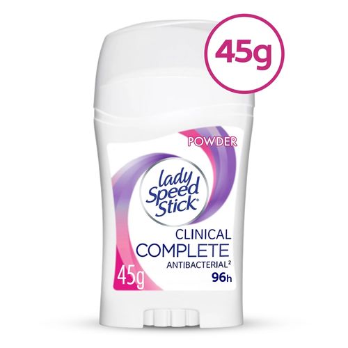 Desodorante Lady Speed Stick Clinical Complete Powder Barra - 45 g