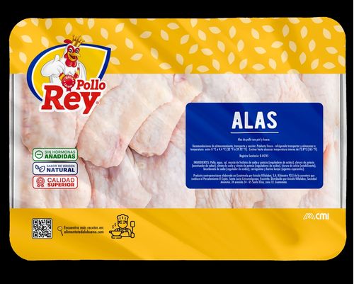 Alas De Pollo, Pollo Rey - Bandeja Contiene 1 Libra Aproximadamente - Precio Indicado Por Libra