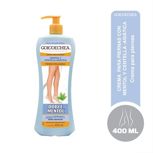 Crema Goicoechea Doble Mentol Piernas Relajadas -400 ml