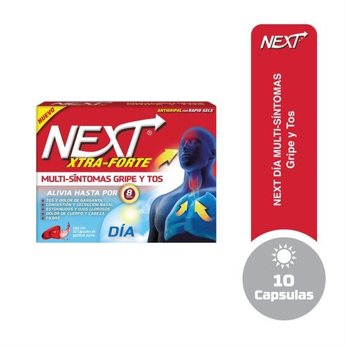 Antigripal Next Xtra Forte Día - 10 Gelcaps