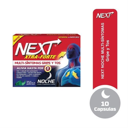Antigripal Next Xtra Forte Noche - 10 Gelcaps