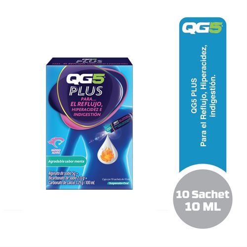 QG5 Plus para hiperacidez del estómago- 100 ml