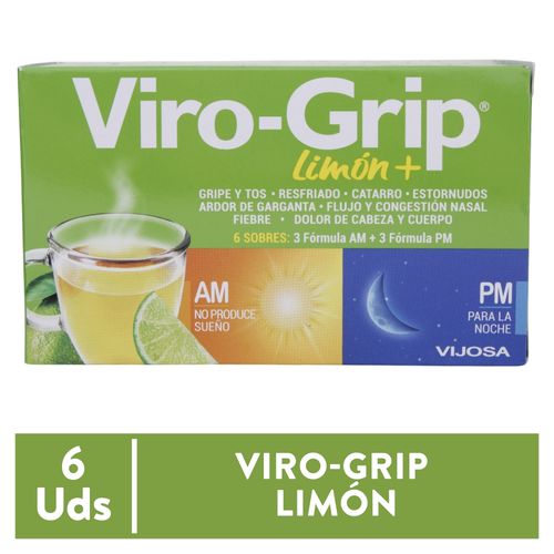 Sobres Virogrip Limón Combinado Am Pm