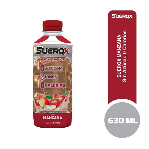 Bebida Hidratante Suerox Sin Azúcar Manzana - 630 ml