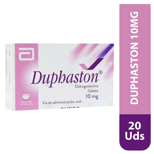 Anticonceptivos, Hormonal y Salud Sexual Abbott Cfr Duphaston 10mg 20t