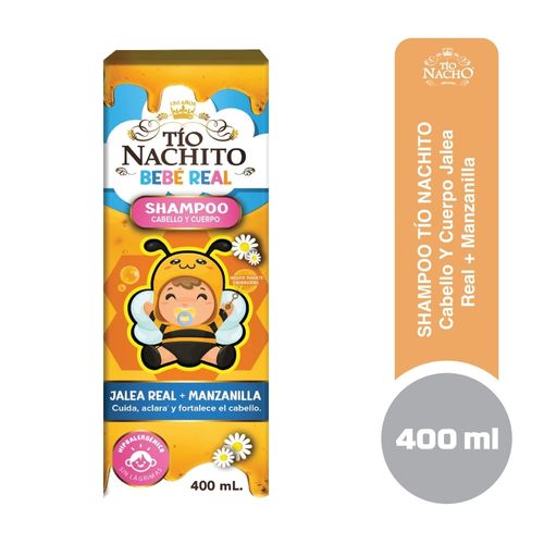 Shampoo para bebé Tío Nachito Jalea Real + Manzanilla- 400 ml