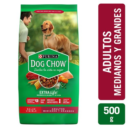 Comida para perro Purina Dog Chow Adulto medianos y grandes - 500 g