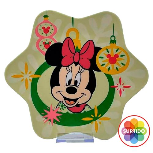 Plato Disney navideño forma de estrella