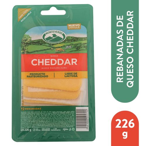 Mv Queso Cheddar Rebanado 226g