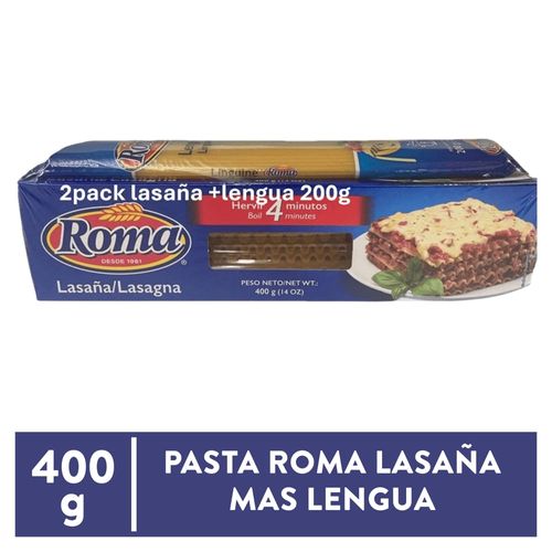2pack Lasagna 400gr Lengua 200gr Roma
