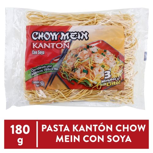 Pasta Kantón Chao Mein Con Soya - 180 g