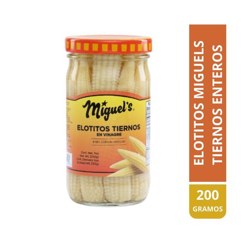 Elotitos Miguel's Tiernos Enteros En Vinagre - 227 g