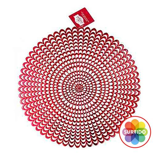 Individual Redondo Rojo