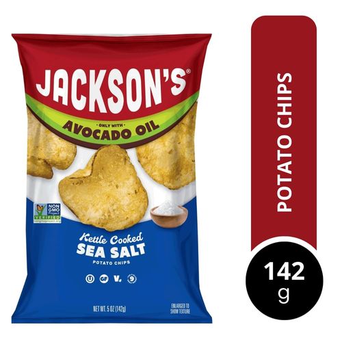 Papas Jacksons con aceite de aguacate sea salt - 142 g