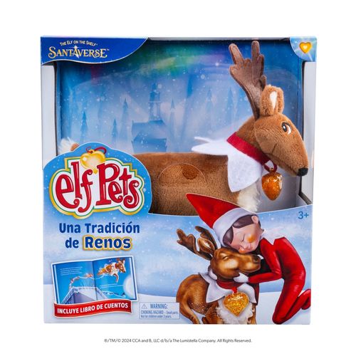 Libro Navideño y Peluche Elf On The Shelf Una Tradición De Renos