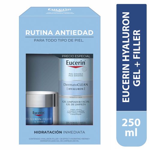 Eucerin Pack Filler y Derma Clean 250ml