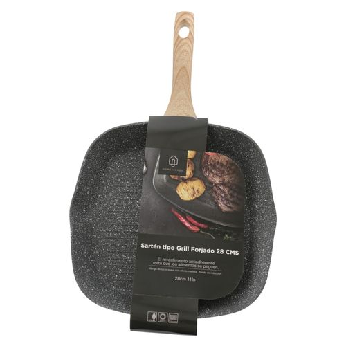 Grill forjado Home Trend 28 cm