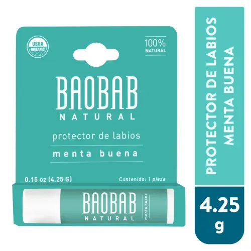 Protector labial Baobab menta - 4.25 g