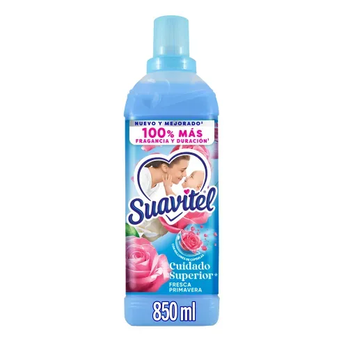 Suavizante de Telas Suavitel Cuidado Superior Fresca Primavera - 850 ml