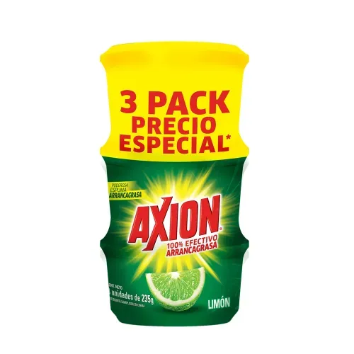 Lavaplatos en pasta Axion limón 3 pack - 705 g