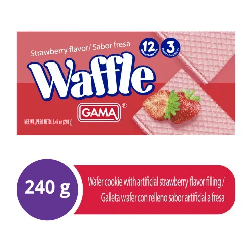 Galleta Waffle Gama Fresa 240 g