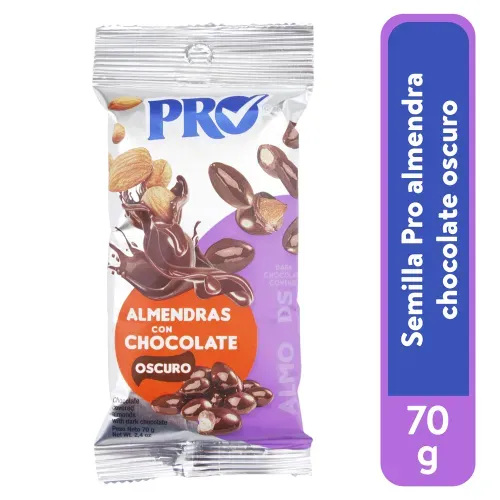 Semilla Pro almendra chocolate oscuro -70 g