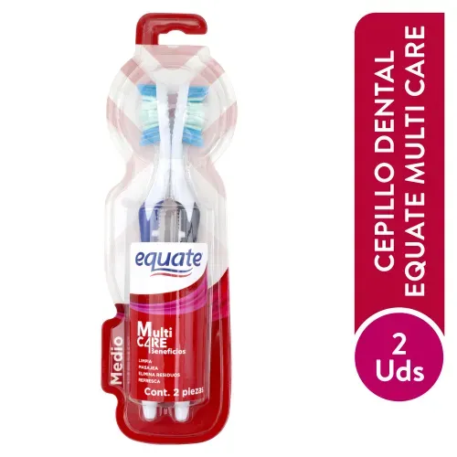 Cepillo Dental Equate Multi Care 2Ea