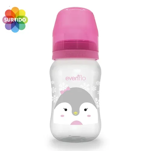 Biberón Evenflo Cuello Ancho Decorado - 9 oz