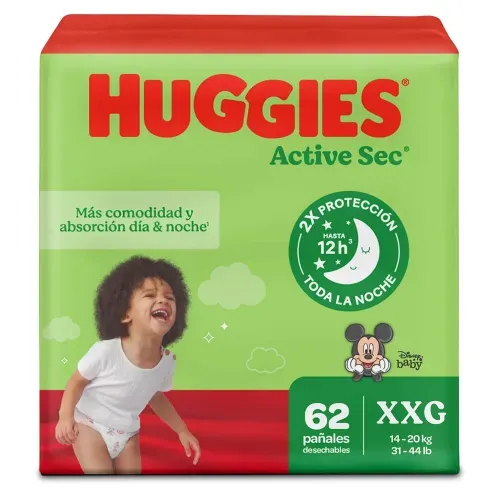 Pañales Huggies Active Sec