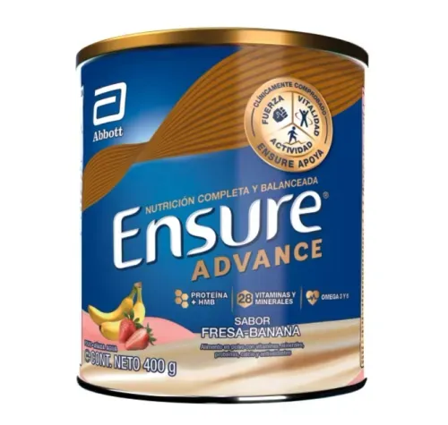 Fórmula Nutricional Ensure® Advance Fresa Y Banana - 400g