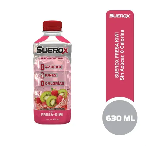 Bebida Hidratante Suerox Sin Azúcar Fresa Kiwi - 630 ml