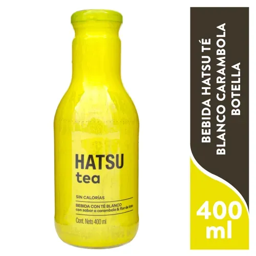 Bebida Hatsu té blanco carambola botella - 400 ml