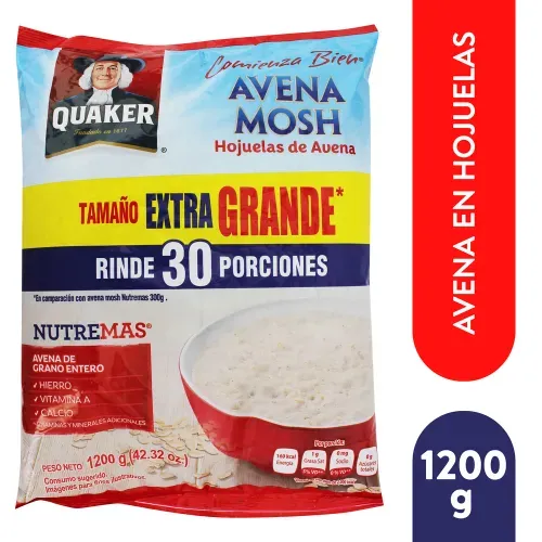 Avena En Hojuelas Quaker Mosh - 1200 g