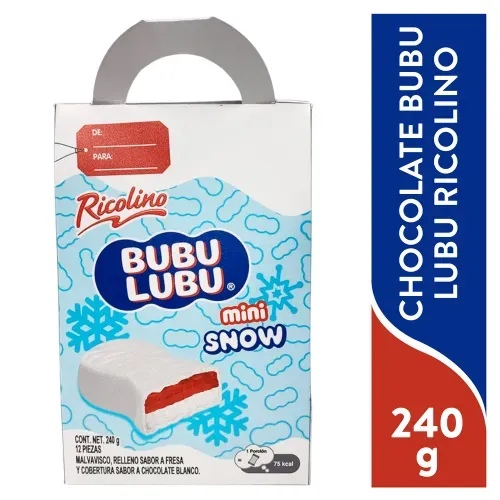 Chocolate Bubulubu Snow Navidad - 240 g