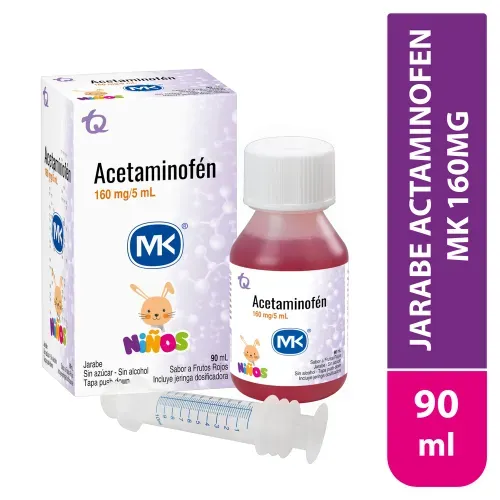 Acetamino Mk Fruts Rojos 160mg 5ml 90ml