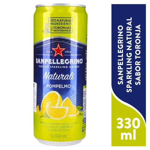 San Pellegrino Agua Carb Toronja330ml