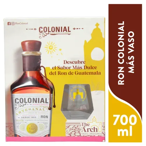 Ron Colonial más vaso - 700 ml